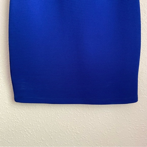 Forever 21 Textured Knit Bodycon Mini Dress Royal Blue size L - Picture 4 of 12
